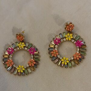 J. Crew Multicolor Floral Earrings